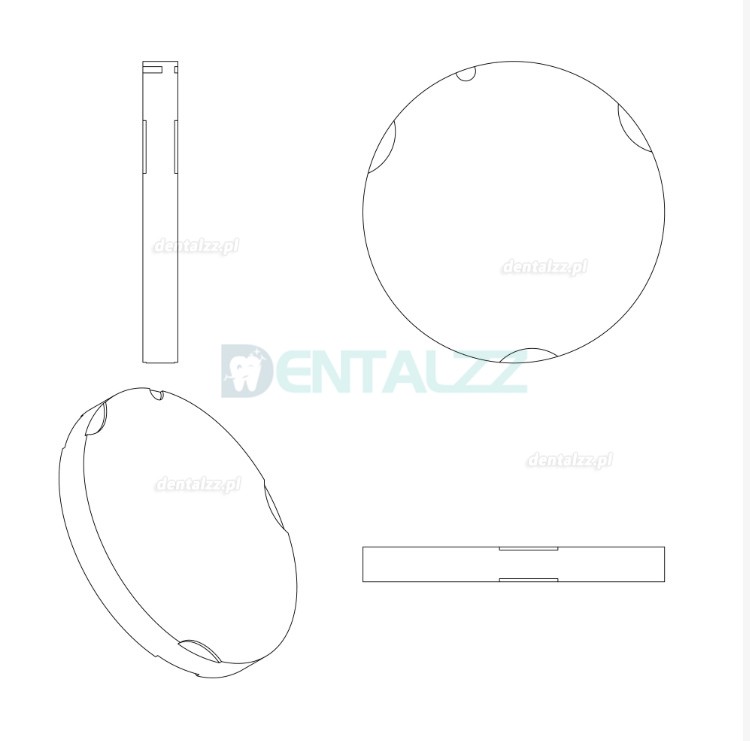 Dyski cyrkonowy do laboratorium dentystycznego ST/HT o średnicy 95 mm fit systemem systemu zirkon Zahn